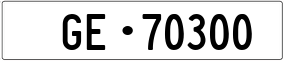 Trailer License Plate